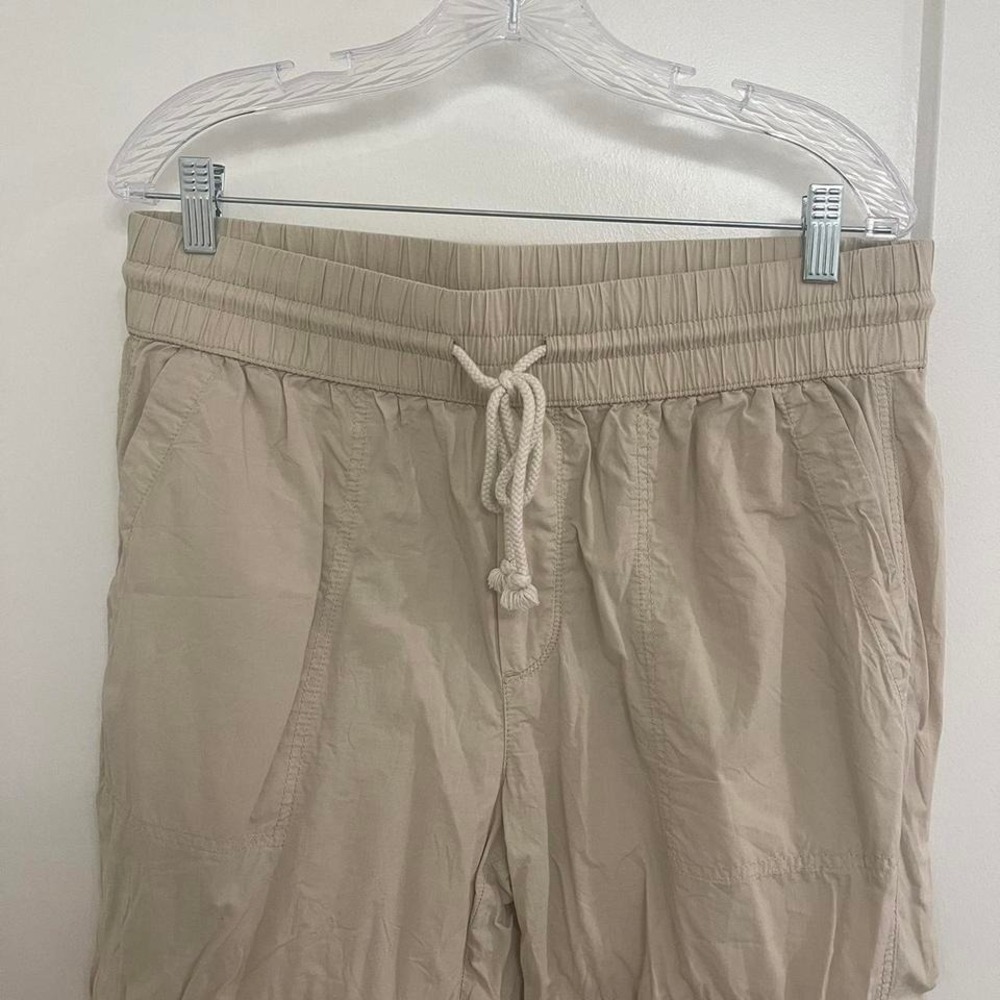 Lou & Grey‎ Cream Preppy Pants Womens Large  Minimalist Loungewear